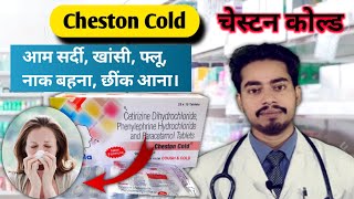 Cheston Cold Tablet  Cetrizine Paracetamol  Phenylephrine  Medicine for Comman Cold and Fever [upl. by Bernadine]