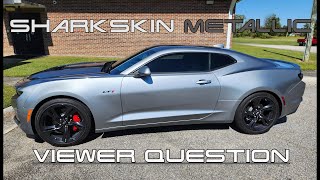 2023 Camaro LT1 Sharkskin Metallic  Viewer Question [upl. by Hakkeber282]