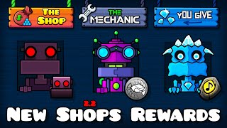 All New Shops Rewards  Geometry dash 22 [upl. by Dulci691]