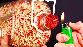 INSANE GIANT MATCH BOTTLE FIRE [upl. by Atisor184]