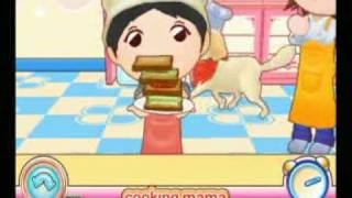 Club Sandwich  Cooking Mama World Kitchen  Nintendo WII [upl. by Wilburn]