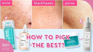 AHA BHA PHA How to Use Chemical Exfoliants For Acne Hyperpigmentation amp Large Pores amp More [upl. by Attalie]