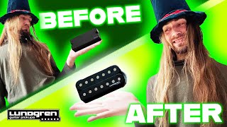 TONE TEST EMG 707 VS LUNDGREN M7 GUITAR PICKUPS UNBOXING INSTALLATION COMPARISON [upl. by Anchie701]