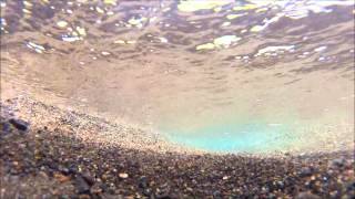 Underwater video of sediment transport in Akutan Alaska by High Tide Exploration [upl. by Birchard]