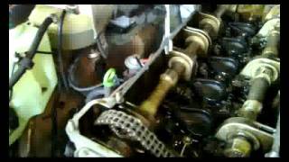 Adjust valve play 22 service Mercedes M110 engine [upl. by Ana]