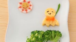 てるてるぼうずの作り方 Teru teru bozu Recipe【簡単かわいいキャラ弁ワンポイントレシピ】 [upl. by Nomrej164]