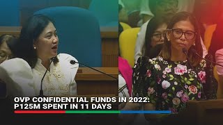 Nagulat din po ako OVP spent P125M confidential funds in 11 days in 2022 says Quimbo [upl. by Veronike]