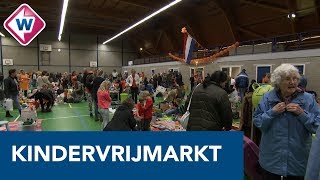 Plekje zoeken op kindervrijmarkt in Zoeterwoude  OMROEP WEST [upl. by Monto]