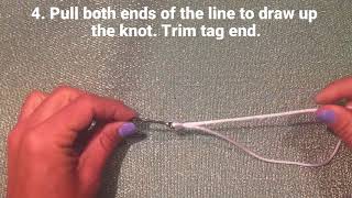 Fishing Knots How Tie a Palomar Fishing Knot [upl. by Nirhtak458]