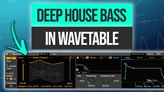 How to Make a Deep House Bass in Wavetable  Beginner Ableton Tutorial [upl. by Graves]