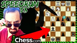 PARTIDAS BLITZ vs 2300 ELO ♟️ Speedrun 53 Chesscom [upl. by Neenej]