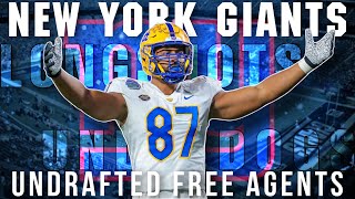 The LONGSHOTS  New York Giants 2023 Undrafted Free Agents Review [upl. by Anade]