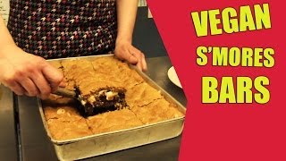 Vegan Smores Bars  The Vegan Zombie VEGANTRAVEL10 [upl. by Anyrak]