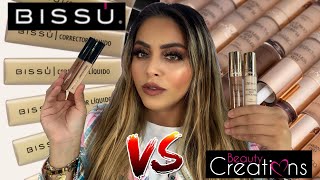 CORRECTORES  BISSU VS BEAUTY CREATIONS ¿CUALES SON MEJORES RESEÑA COMPLETA Y DEMO  DENYS ADAME [upl. by Nolyat]