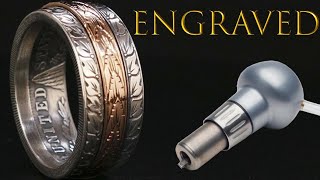 Making a Rose Gold Spinning Coin Ring [upl. by Nosnirb523]