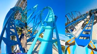 Every Roller Coaster At SeaWorld San Diego Front Seat POV 2023 [upl. by Joon77]