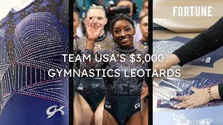 An Inside Look at Team USA’s 3000 Gymnastics Leotards With 47000 Crystals [upl. by Alper]