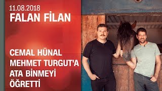 Cemal Hünal Mehmet Turguta ata binmeyi öğretti  Falan Filan 11082018 Cumartesi [upl. by Briny]