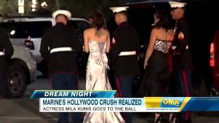 Mila Kunis Attends Military Gala [upl. by Bluh]