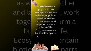 Ecosystem definition ecosystem meaning ecosystem biologicalorganization youtubeshorts [upl. by Prudence]