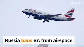 Russia bans UK airlines from its airspace [upl. by Lysander]