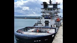 Salvage Tug Abeille Bourbon moored in Brest Harbour 07 09 13 [upl. by Shorter]