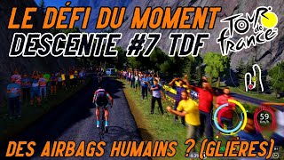 La DESCENTE du MOMENT 7  Tour de FRANCE 2023  Des airbags humains [upl. by Marj]