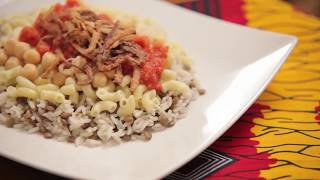 How To Make Koshari Egyptian Dish كيفية جعل كشري المصري [upl. by Karlan]