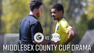 MIDDLESEX COUNTY CUP DRAMA vs CHISWICK GRIFFIN ALBION  SUNDAY LEAGUE FOOTBALL  TAKERS FC [upl. by Iel440]