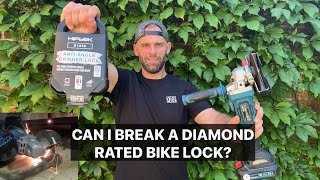 PUTTING THE HIPLOK D1000 ANTI ANGLE GRINDER LOCK THROUGH ITS PACES [upl. by Mistrot629]