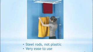 Airaus Ceiling Mounted Clothes Airer [upl. by Annohsat808]