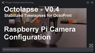 Octolapse V040  Raspberry Pi Camera Configuration [upl. by Llert]