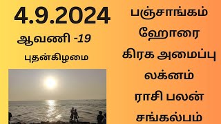 2292024 Today Panchangam Rasipalan  இன்றைய பஞ்சாங்கம் ராசிபலன் சங்கல்பம் பஞ்சாங்கம்ராசிபலன் [upl. by Lraep]