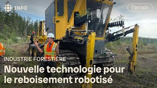 Planter des milliers d’arbres grâce à un prototype de reboisement robotisé [upl. by Eart]