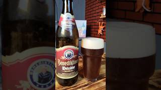 Вкусное темное пшеничное немецкое пиво Benediktiner Weissbier Dunkel пивнойобзор доброслав13 [upl. by Kyne]