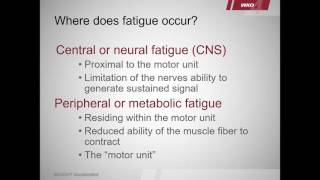 Building Fatigue Resistance Strategy Into Training [upl. by Troc]