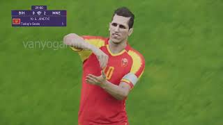 Bosnia vs Montenegro  UEFA Nations League 2022  PES 21 [upl. by Akilaz119]