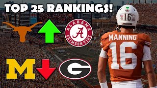 COLLEGE FOOTBALL POWER RANKINGS Week 4 [upl. by Glynda883]