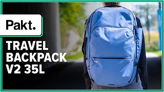 Pakt Travel Backpack V2 35L Review 2 Weeks of Use [upl. by Wymore]