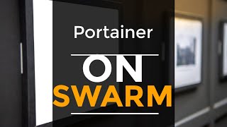 How to install portainer on docker swarm [upl. by Vig]