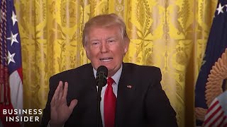 Trumps Most Heated Exchanges With Reporters At His Longest Press Conference [upl. by Morgana555]