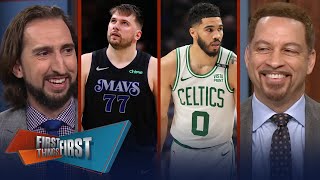 Mavs battle Jayson Tatum amp Celtics in Game 5 Gentleman’s sweep incoming  NBA  FIRST THINGS FIRST [upl. by Krischer]