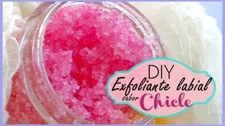 DIY  Exfoliante labial sabor a CHICLE [upl. by Sessler]