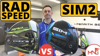 WE HAVE A WINNER TaylorMade SIM2 Driver VS Cobra RAD Speed Driver [upl. by Ardiedal]