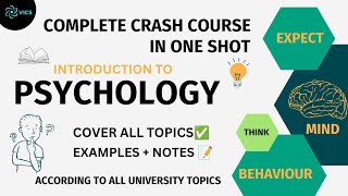 Psychology Complete Crash Course For Semester Students  Covers All Uni Syllabus psychology [upl. by Naimerej58]