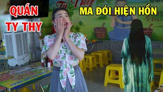 Rùng rợn Ma đói hiện hồn đòi ăn tại quán Ty Thy  Ty Thy Vlog Gỏi đu đủ [upl. by Suhsoj]