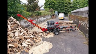 Mobile firewood processor for hire Inverness amp Ross shire [upl. by Ittam]