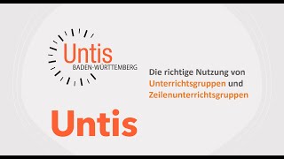 Untis Die Verwendung von Unterrichtsgruppen und Zeilenunterrichtsgruppen [upl. by Dickie]