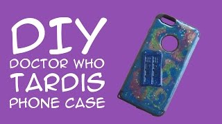 Doctor Who DIY TARDIS Phone Case for Dr Who Fans  A GeekyMcFangirl Tutorial [upl. by Morena]