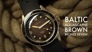 NEW Baltic Aquascaphe Bronze Brown  the best of Micro Brand Watches [upl. by Eniamret]